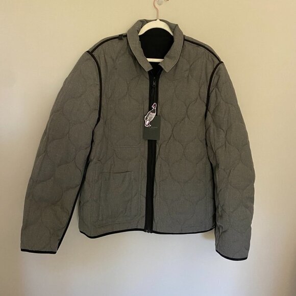 Ted Baker Reversible Quilted Puffer Barn Jacket Mens 7 - Picture 10 of 12
